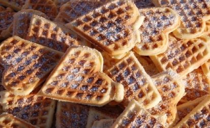 Zimt-Frischkäse-Waffeln
