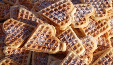 Zimt-Frischkäse-Waffeln
