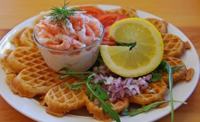 Herzhafte Waffeln