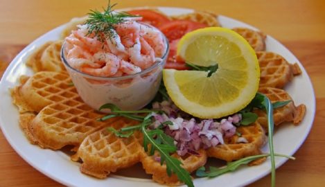 Herzhafte Waffeln
