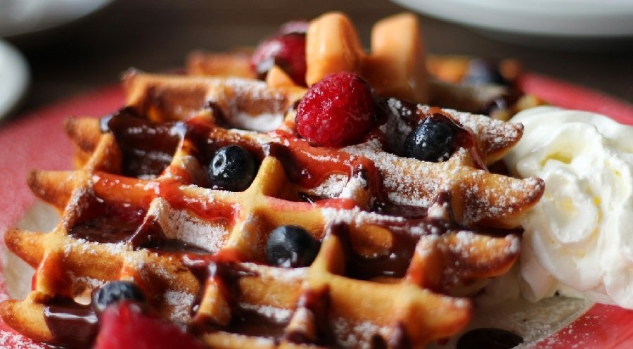 Haselnusswaffeln