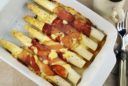 Spargel mit Schinken und Chèvre
