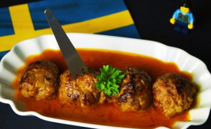 Köttbullar in Curry-Kokossauce