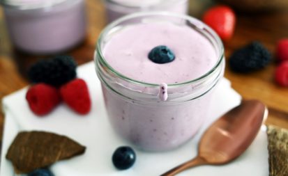 Kokos-Blaubeer-Joghurt
