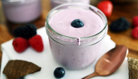 Kokos-Blaubeer-Joghurt