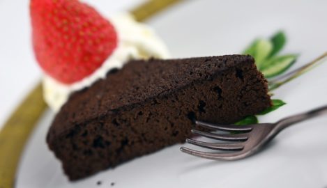 Dunkler Schokoladenkuchen
