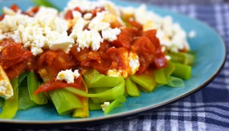 Lauwarmer Lauchsalat