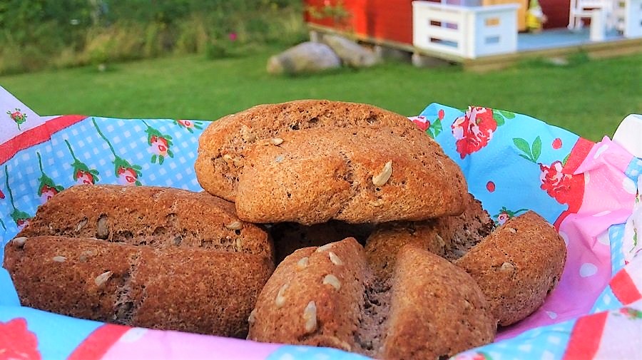 Sonnenblumen - Brötchen mit Kombucha