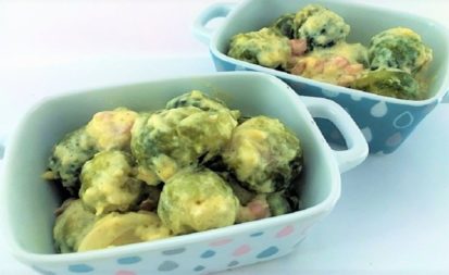 Rosenkohl-mit-Bacon-Sahne-Sauce