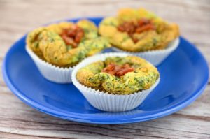 Spinat-Bacon-Muffins