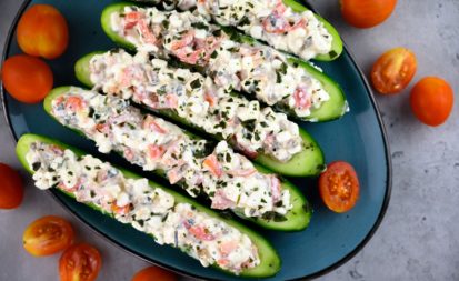 Gefüllte Minigurken - Superfood im Snackformat