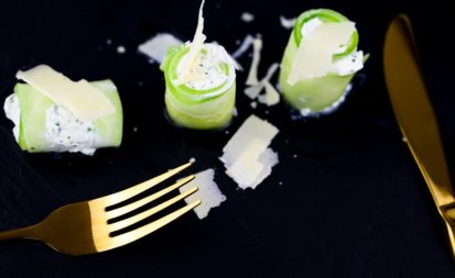 Gurken-Frischkäse-Röllchen