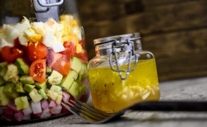 Salat im Glas