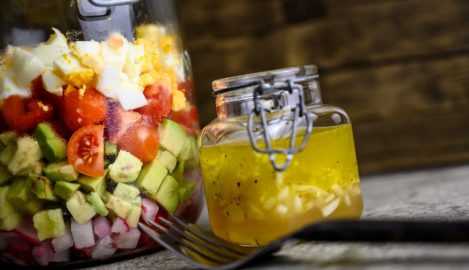 Salat im Glas