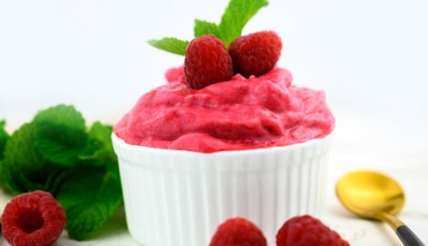 Himbeer-Sorbet