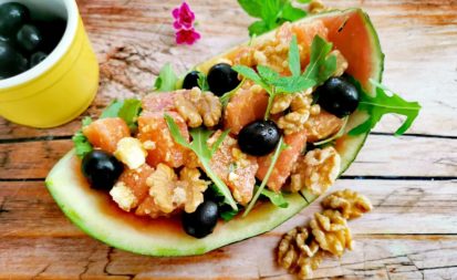 Wassermelonensalat