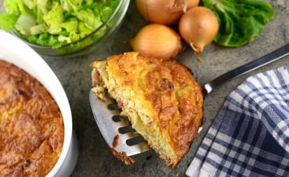 Zwiebelkuchenauflauf