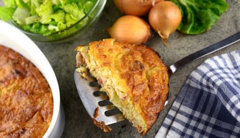 Zwiebelkuchenauflauf