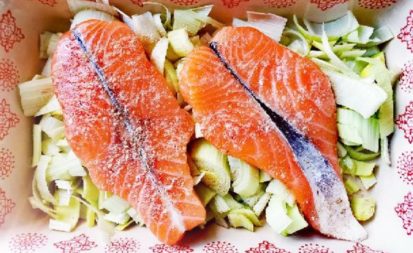 Lachs-Porree-Auflauf