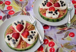 Melonenpizza - für die süßen Kleinen