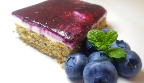 Heidelbeer-Sahne-Quark Kuchen