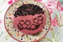No-bake Blaubeerkäsekuchen mit Pekannussboden