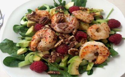 Scharfe Shrimps