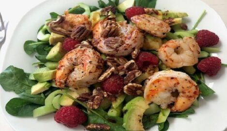 Scharfe Shrimps