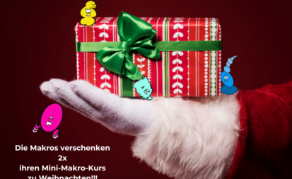 Die Makros verschenken ein Weihnachtsgeschenk