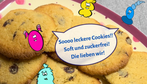 Soft Chocolate-Chip-Cookies -zuckerfrei für Kinder