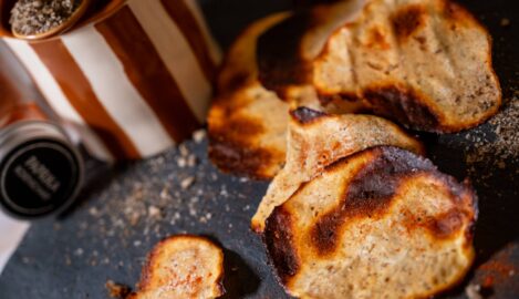 Hüttenkäse-Paprika-Chips