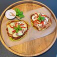 Zucchinipizza mit Speckwürfeln aus dem Thermomix