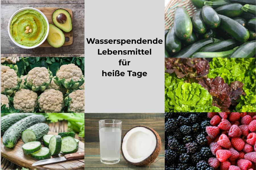Wasserspendende Lebensmittel für heiße Tage