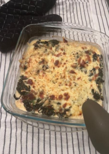 Zucchiniröllchen überbacken