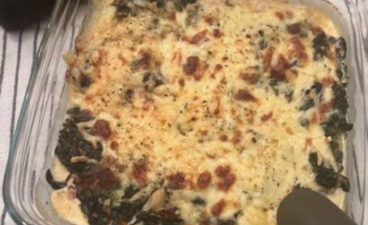 Zucchiniröllchen überbacken