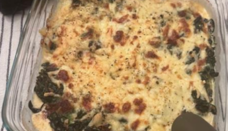 Zucchiniröllchen überbacken