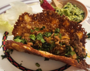 Käse-Tacos mit Hackfleischfüllung