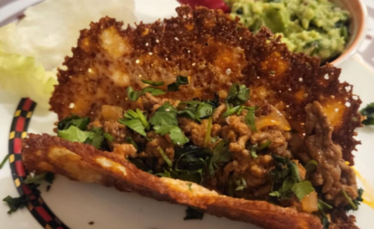 Käse-Tacos mit Hackfleischfüllung