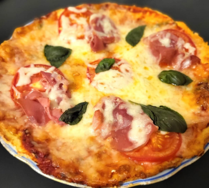 Hähnchenboden-Pizza