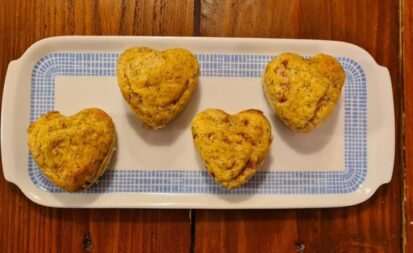 Salami-Käse-Herzen