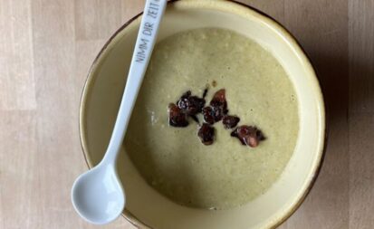 Kohlrabi-Lauch-Suppe mit Bacon