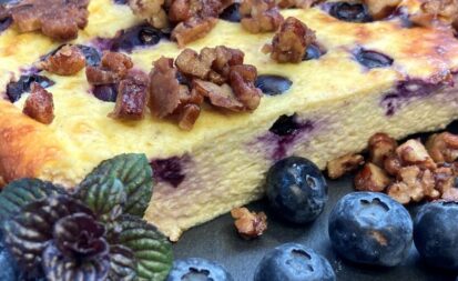 Heidelbeer-Quarkauflauf Low Carb