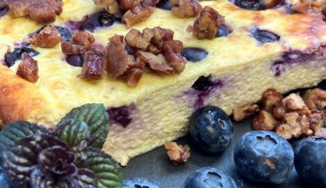 Heidelbeer-Quarkauflauf Low Carb