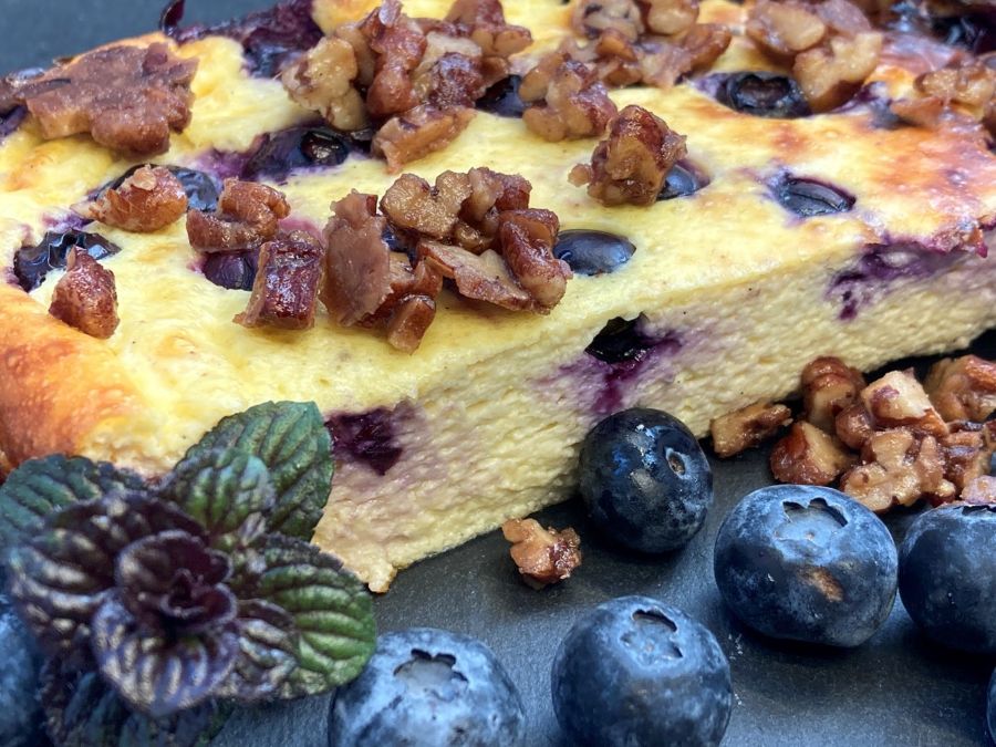 Heidelbeer-Quarkauflauf Low Carb