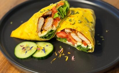 Hähnchen-Eier-Wraps